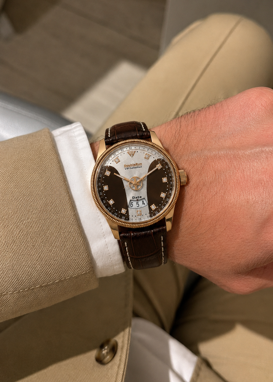 Double Run VIP Luxury Men's Watch - Colours Available